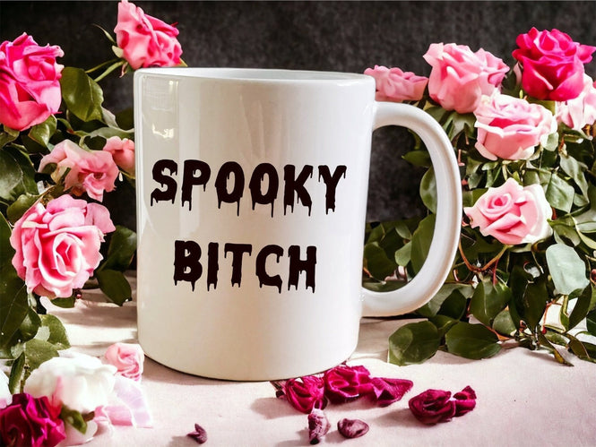 Spooky Bitch mug - Jazzy Giraffe Mug