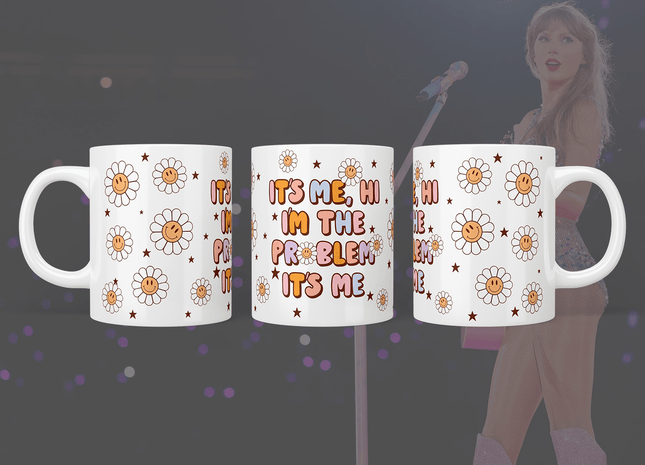Taylor Swift: "Anti-Hero" - "It's me, hi, I'm the problem it's me" mug - Jazzy Giraffe Mug