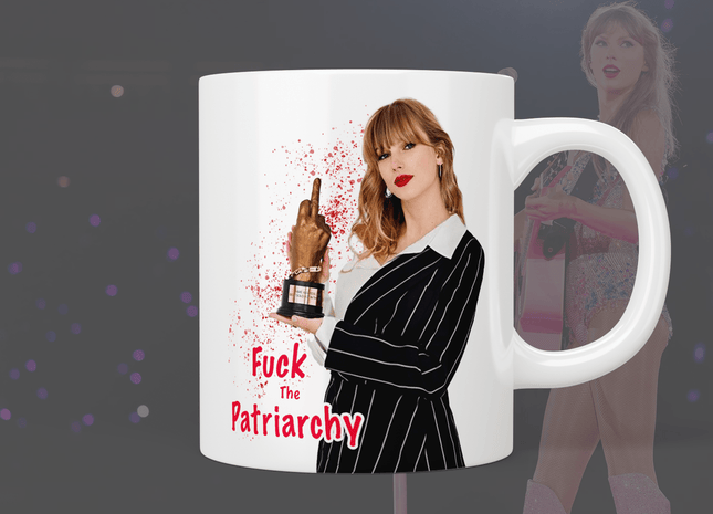 Taylor Swift “f*ck the patriarchy” mug - Jazzy Giraffe Mug
