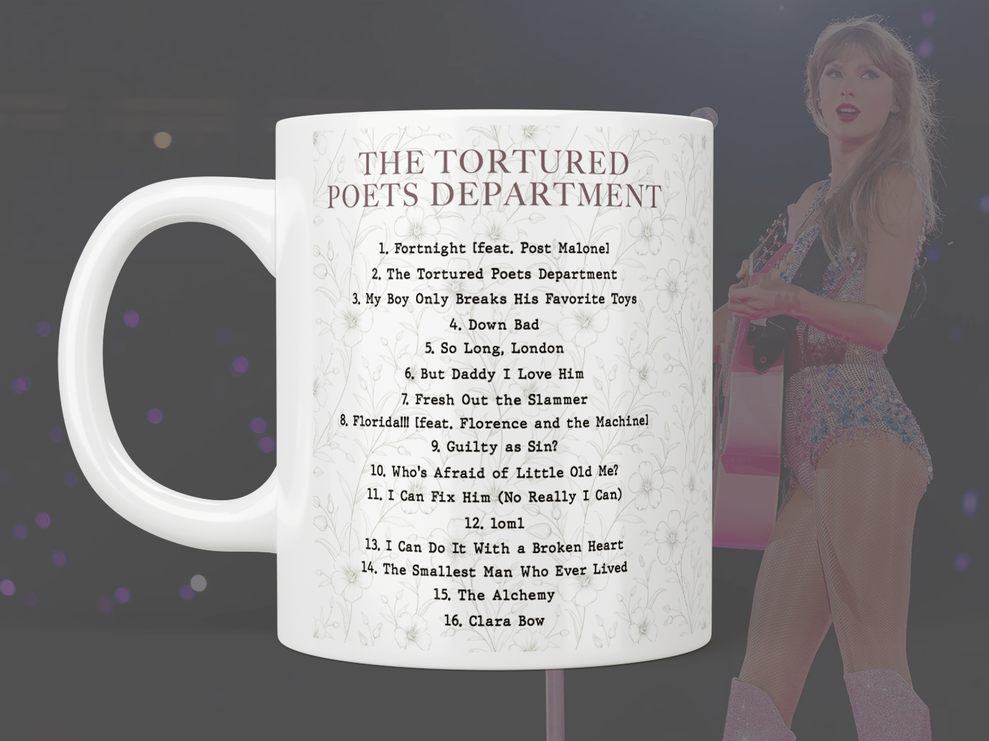 Taylor Swift: The Tortured Poets Department - The Anthology tracklist mug - Jazzy Giraffe Mug
