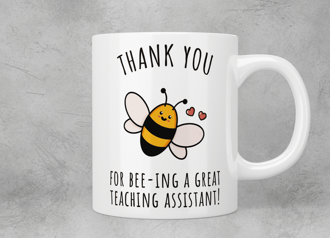 Thank you for bee-ing a great teaching assistant! mug - Jazzy Giraffe Mug