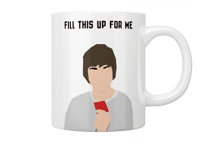 The Inbetweeners: Jay Cartwright “Fill This Up For Me" Mug - Jazzy Giraffe Mug