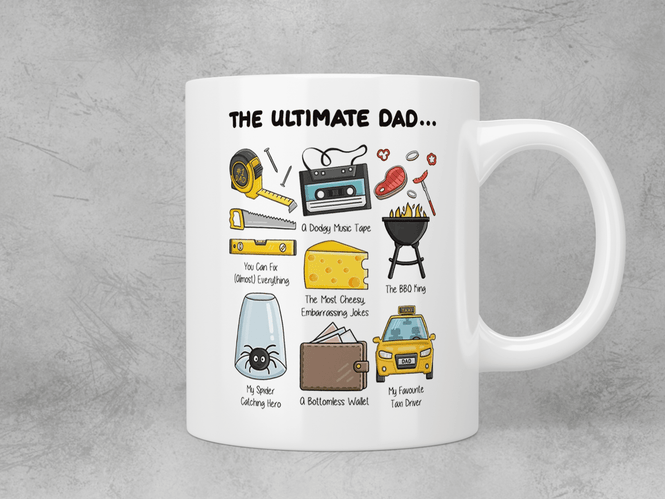 The ultimate Dad mug - Jazzy Giraffe Mug