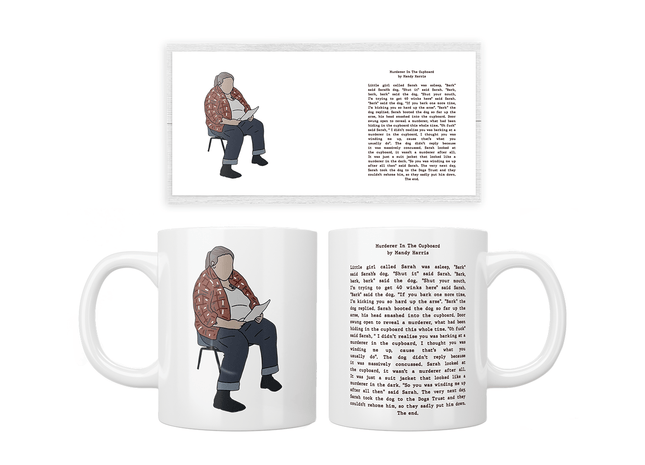 This Country: Mandy Harris "Murderer In The Cupboard" Mug - Jazzy Giraffe Mug