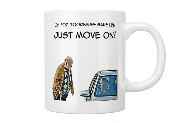 This Country: Oh For Goodness Sake Len Just Move On! Mug - Jazzy Giraffe Mug