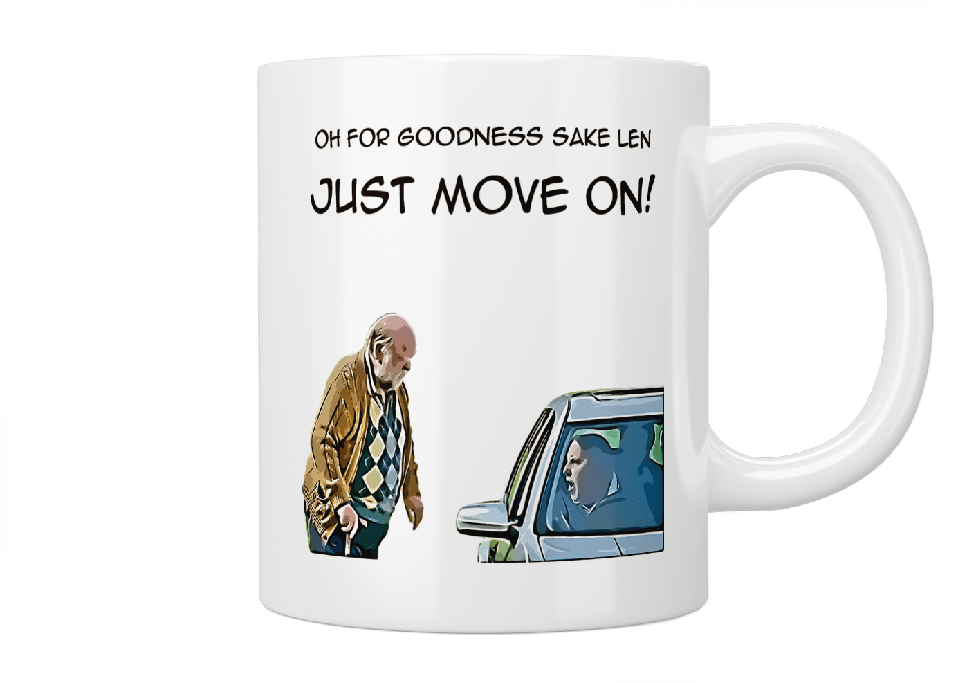 This Country: Oh For Goodness Sake Len Just Move On! Mug - Jazzy Giraffe Mug