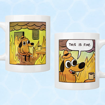 This Is Fine Meme Mug