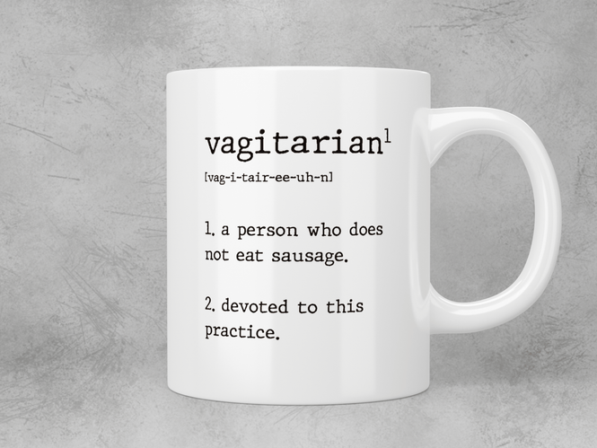 Vagitarian mug - Jazzy Giraffe Mug