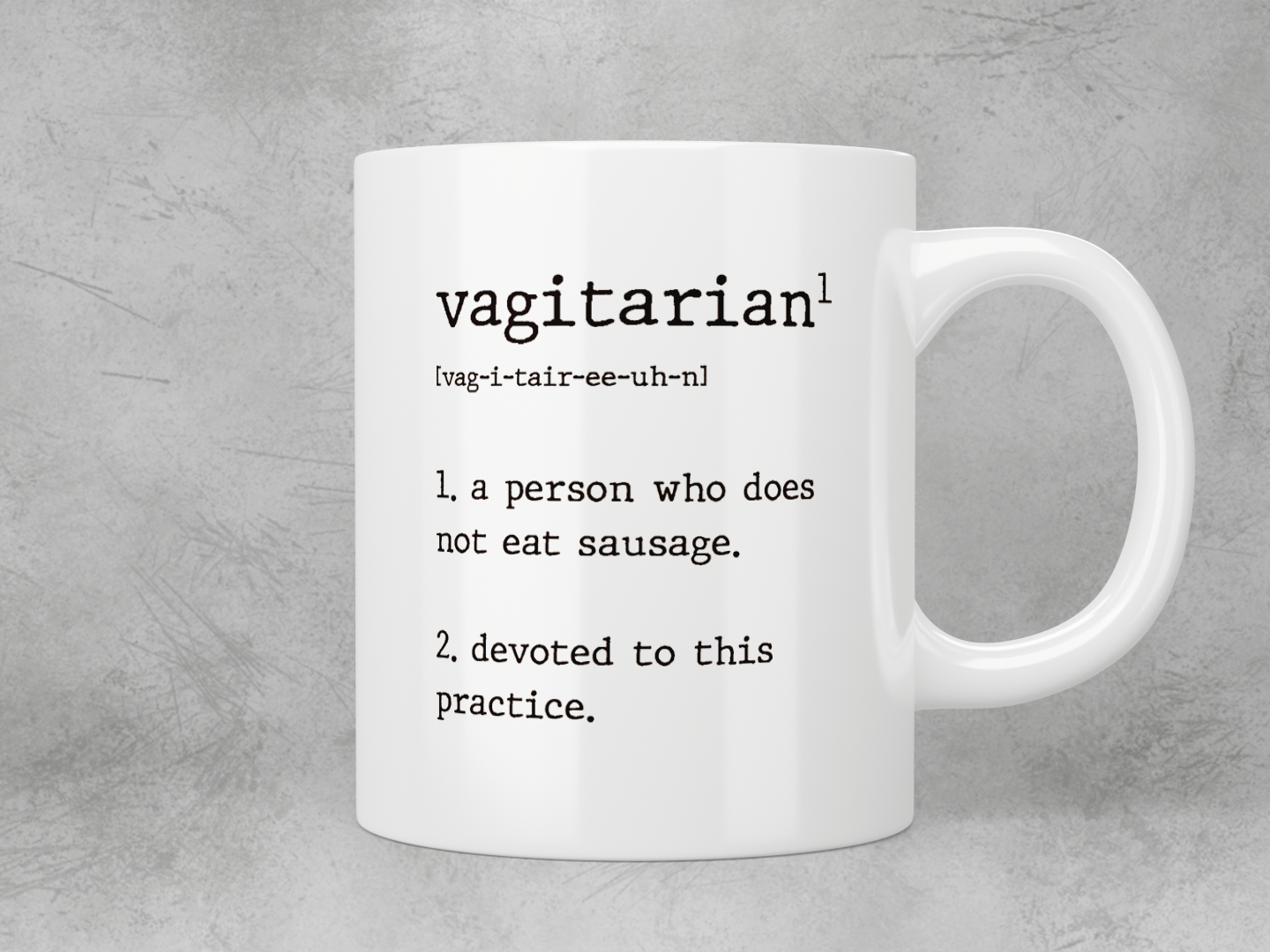 Vagitarian mug - Jazzy Giraffe Mug