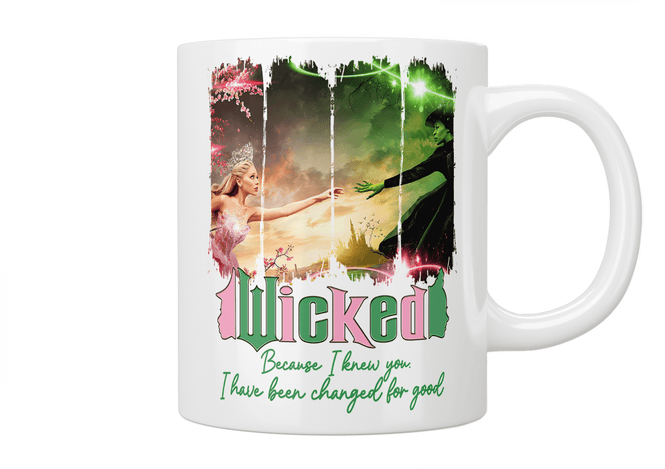 Wicked: Because I Knew You, I Have Been Changed For Good Mug - Jazzy Giraffe Mug