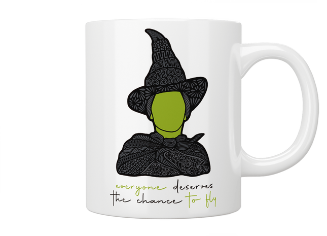 Wicked: Everyone Deserves The Chance To Fly Mug - Jazzy Giraffe Mug