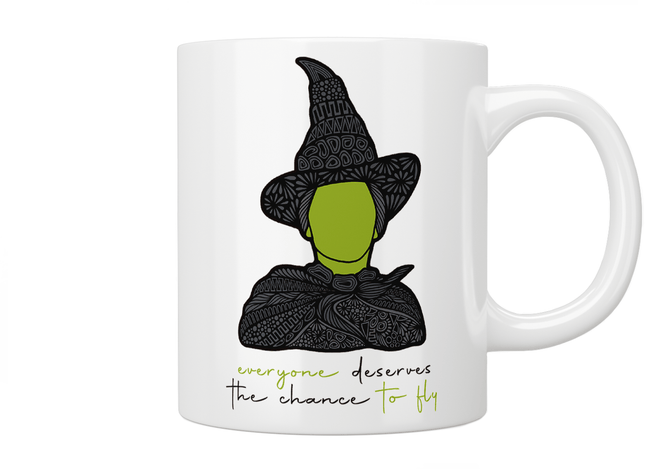 Wicked: Everyone Deserves The Chance To Fly Mug - Jazzy Giraffe Mug