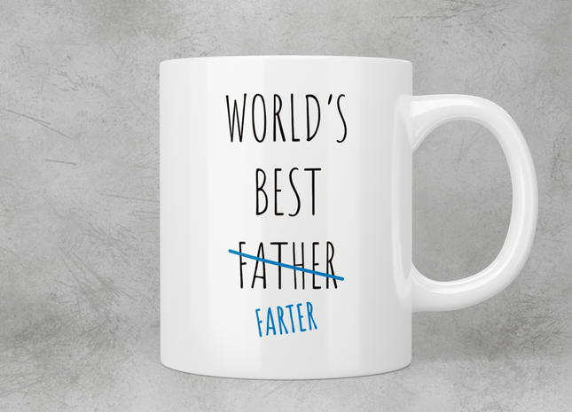 World’s best Father (Farter) mug - Jazzy Giraffe Mug