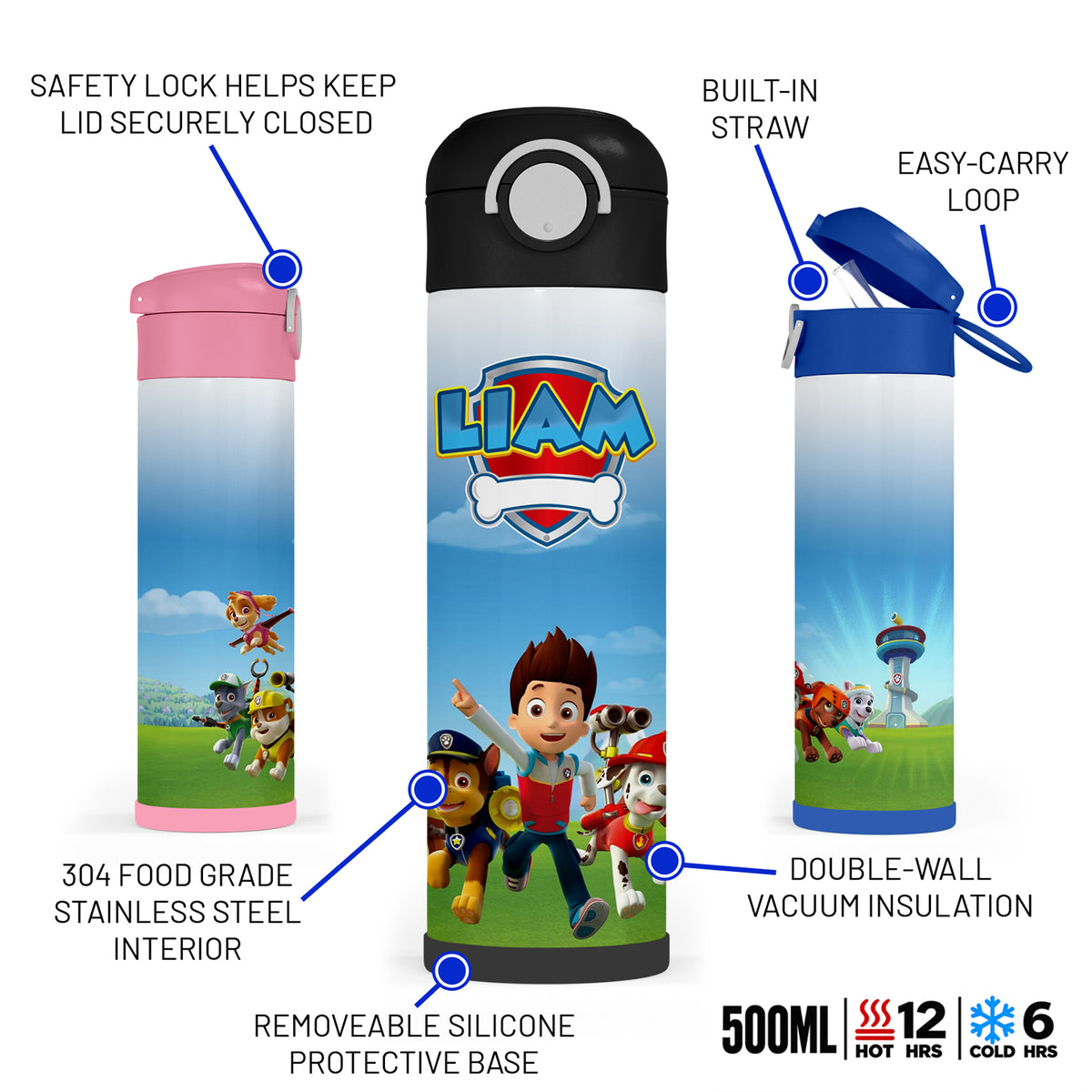 Personalised PAW Patrol Water Bottle