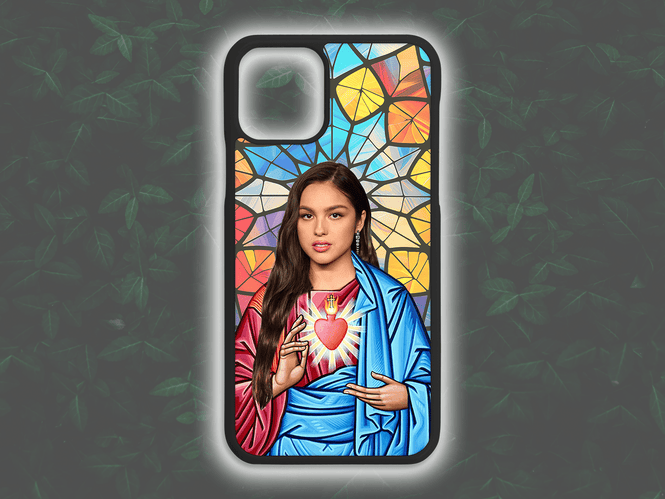 Saint Olivia Rodrigo phone case [rubber] - Jazzy Giraffe Phone Case