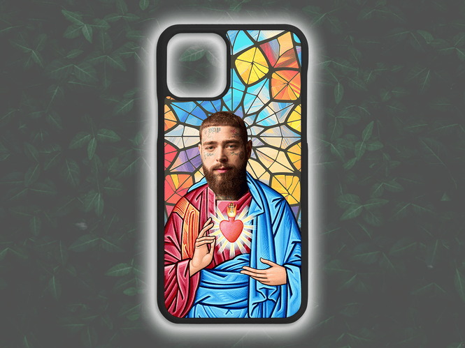 Saint Post Malone Phone Case [rubber] - Jazzy Giraffe Phone Case