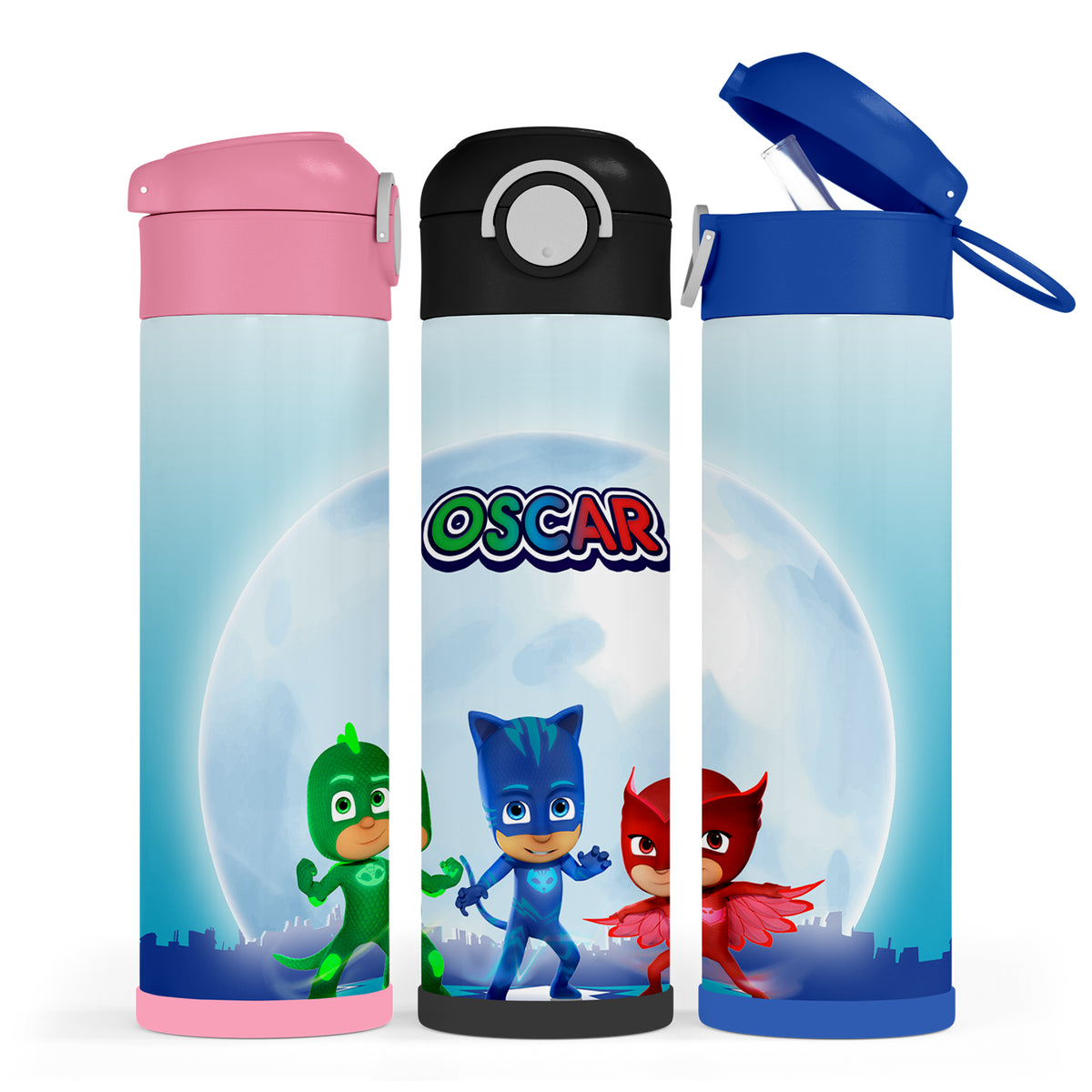 Personalised PJ Masks Water Bottle