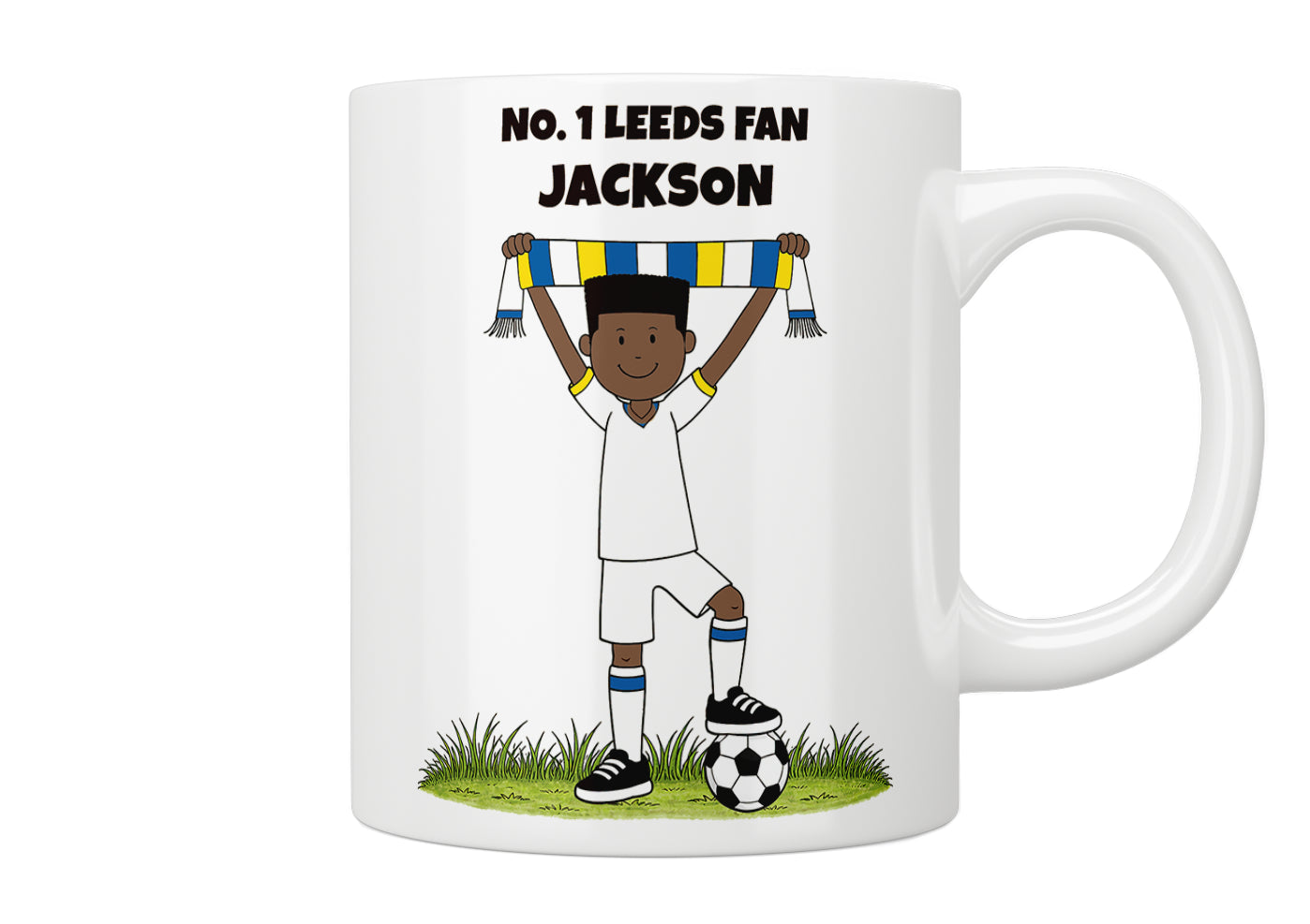 Personalised No. 1 Leeds Fan Mug
