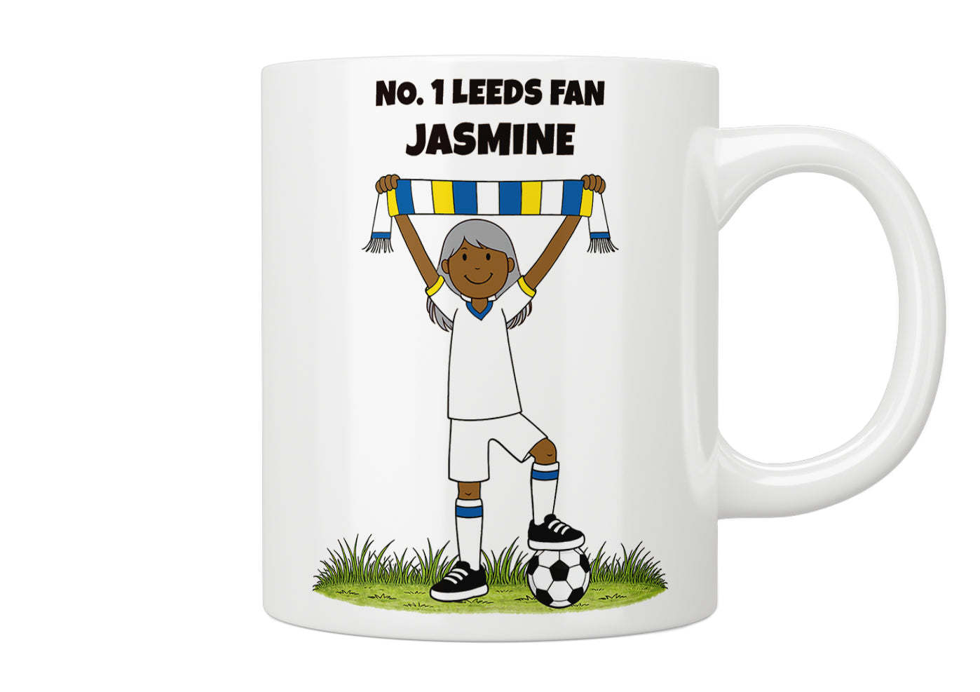 Personalised No. 1 Leeds Fan Mug