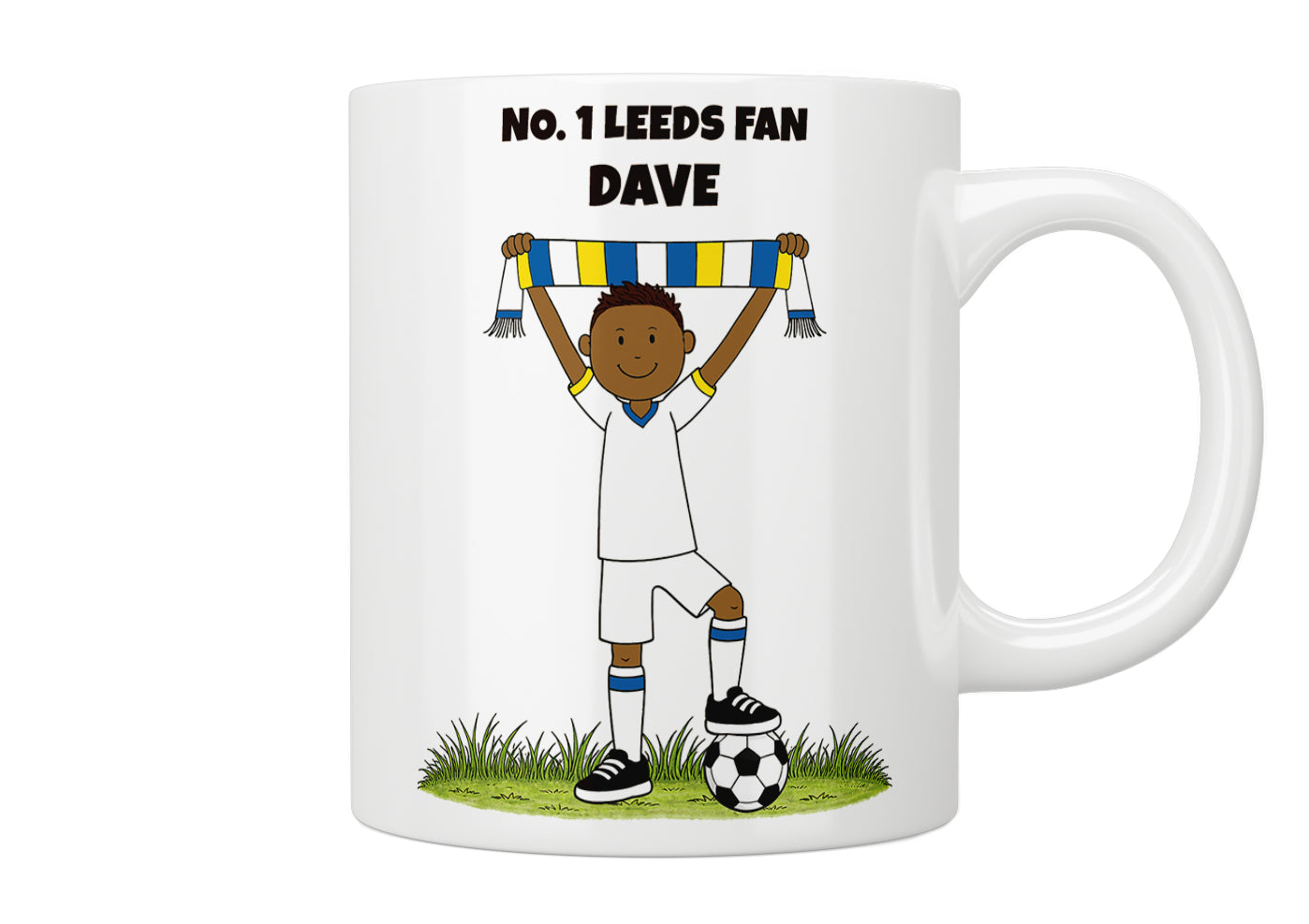 Personalised No. 1 Leeds Fan Mug