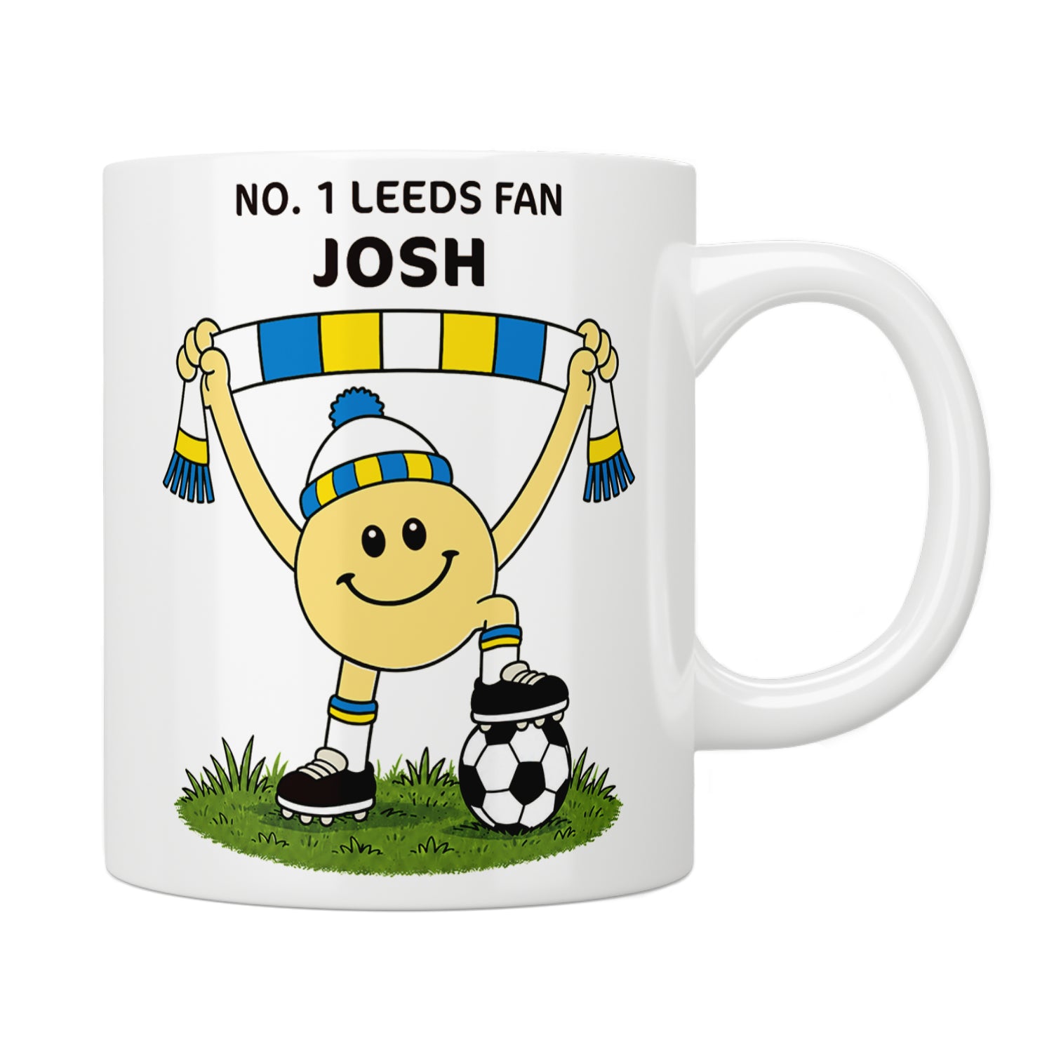 Personalised No. 1 Leeds Fan Mug