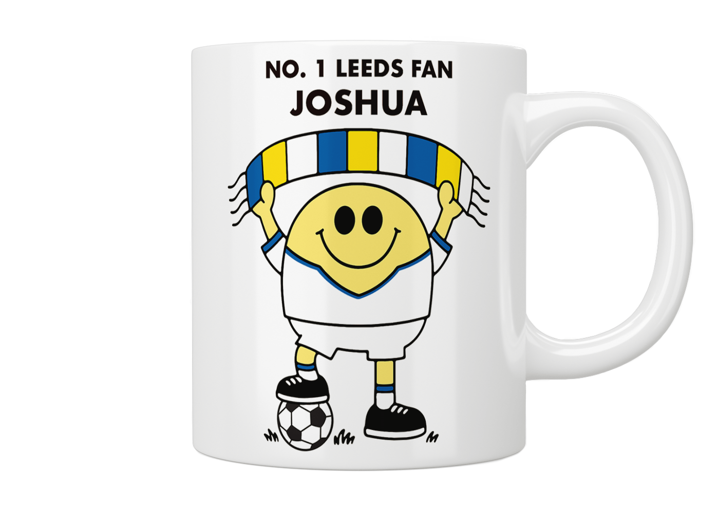 Personalised No. 1 Leeds Fan Mug