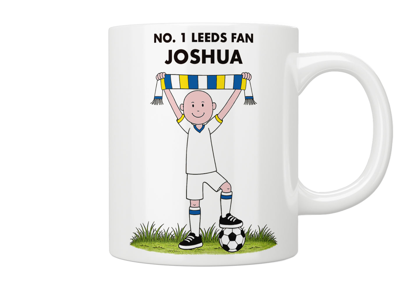 Personalised No. 1 Leeds Fan Mug