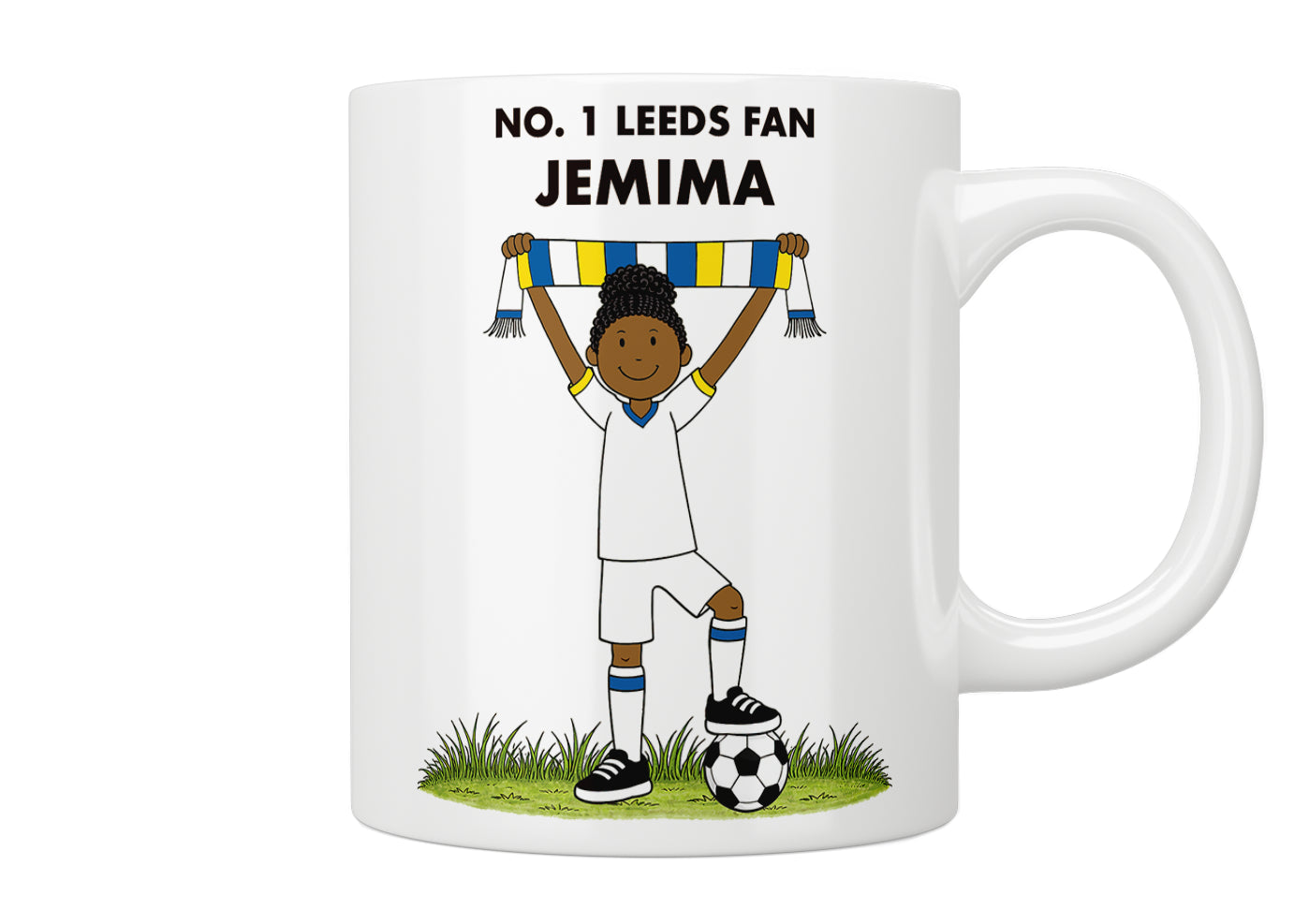 Personalised No. 1 Leeds Fan Mug