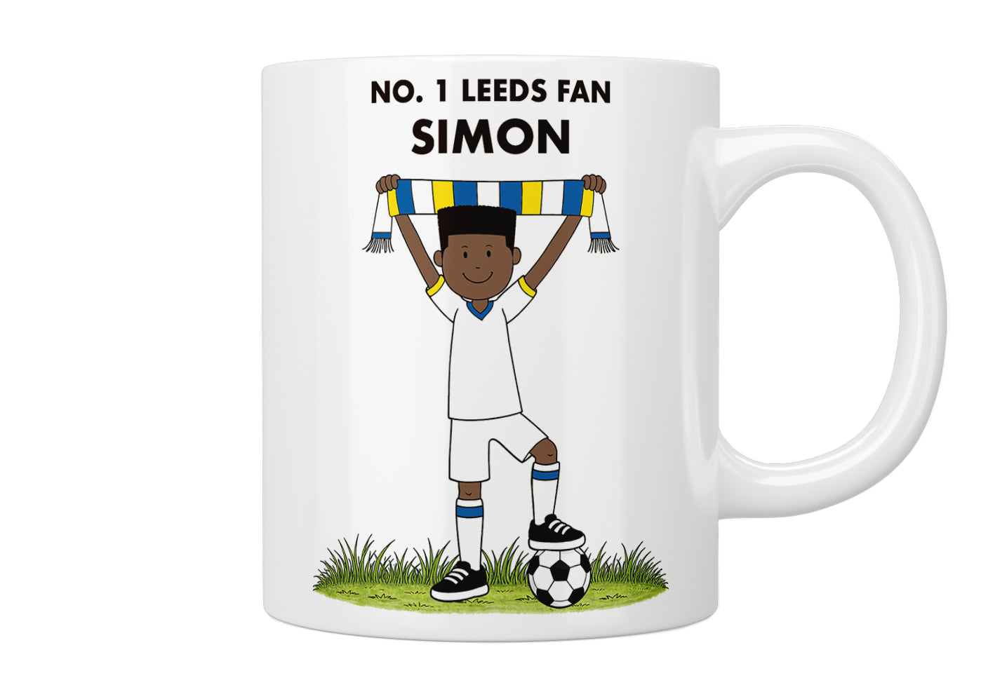 Personalised No. 1 Leeds Fan Mug