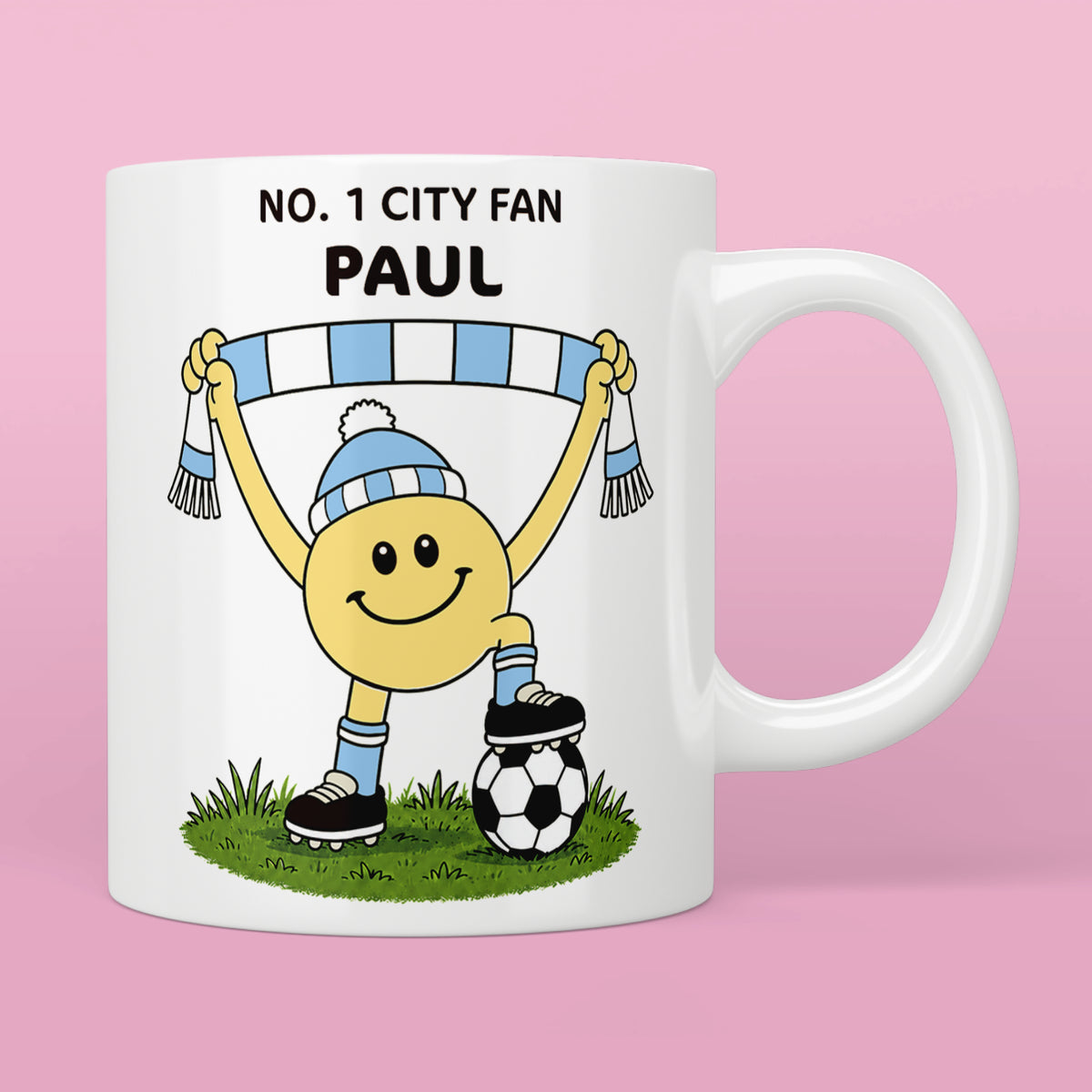Personalised No. 1 City Fan Mug