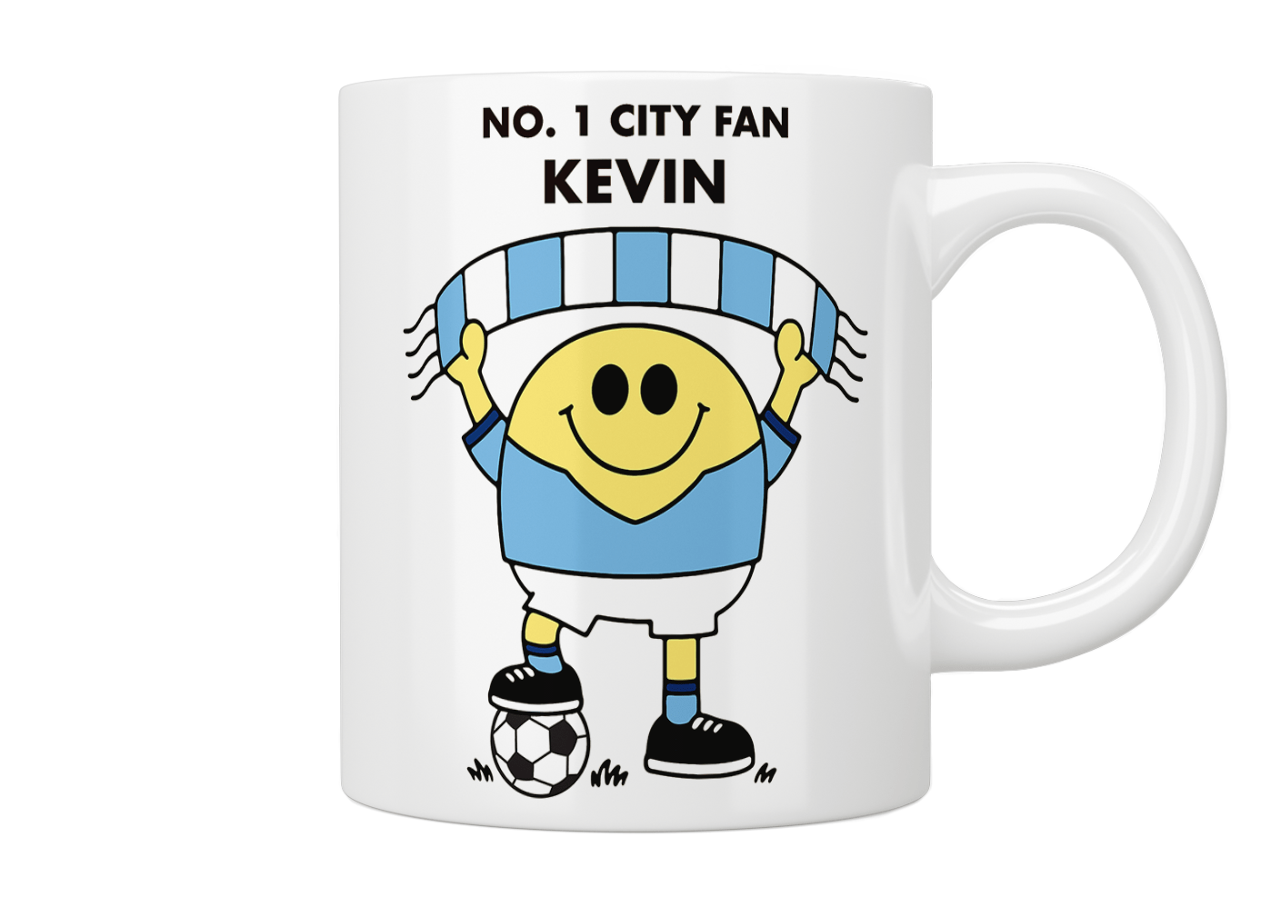 Personalised No. 1 City Fan Mug