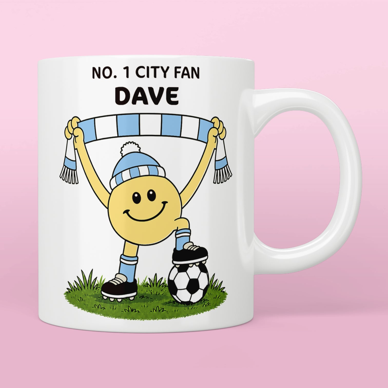 Personalised No. 1 City Fan Mug