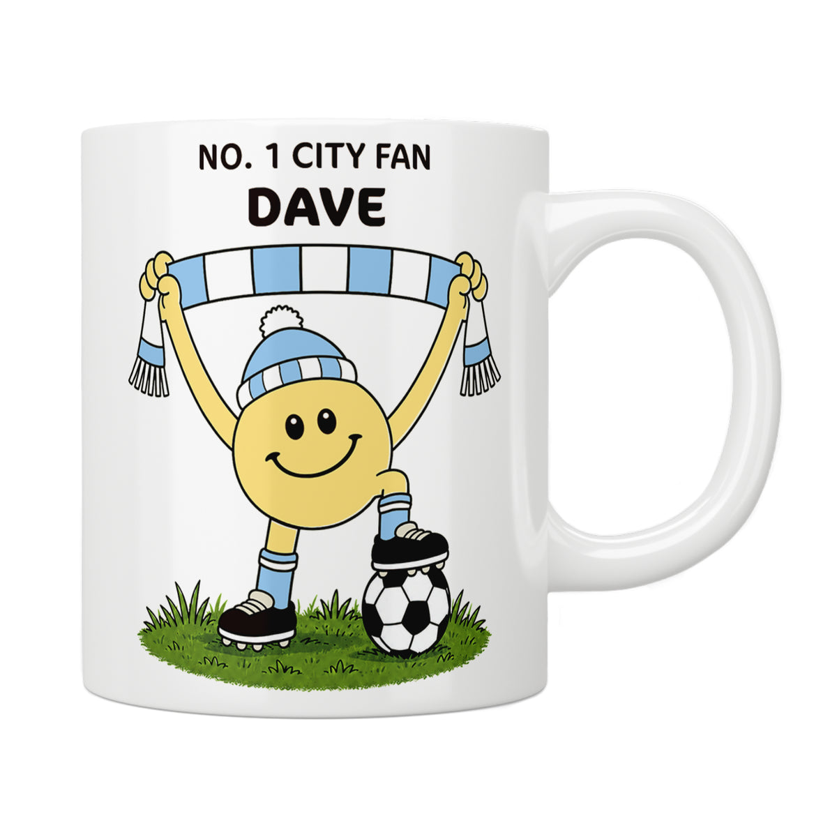 Personalised No. 1 City Fan Mug