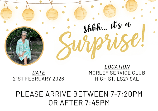 Louise Backhouse SURPRISE 60th Birthday Party