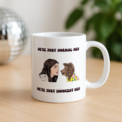 Hacker T Dog "We're Just Normal Men" Mug