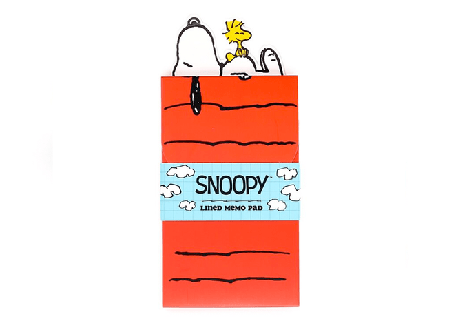 Peanuts Snoopy & Woodstock Flip Open Shaped Memo Pad