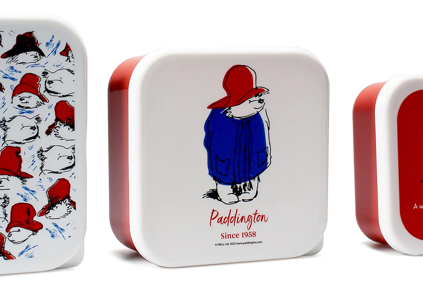 Paddington Set Of 3 Snack Boxes
