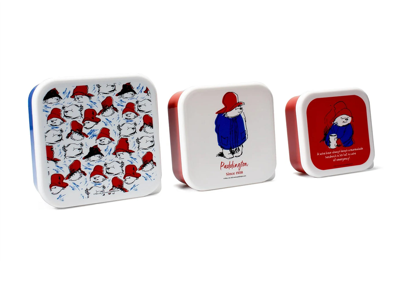Paddington Set Of 3 Snack Boxes