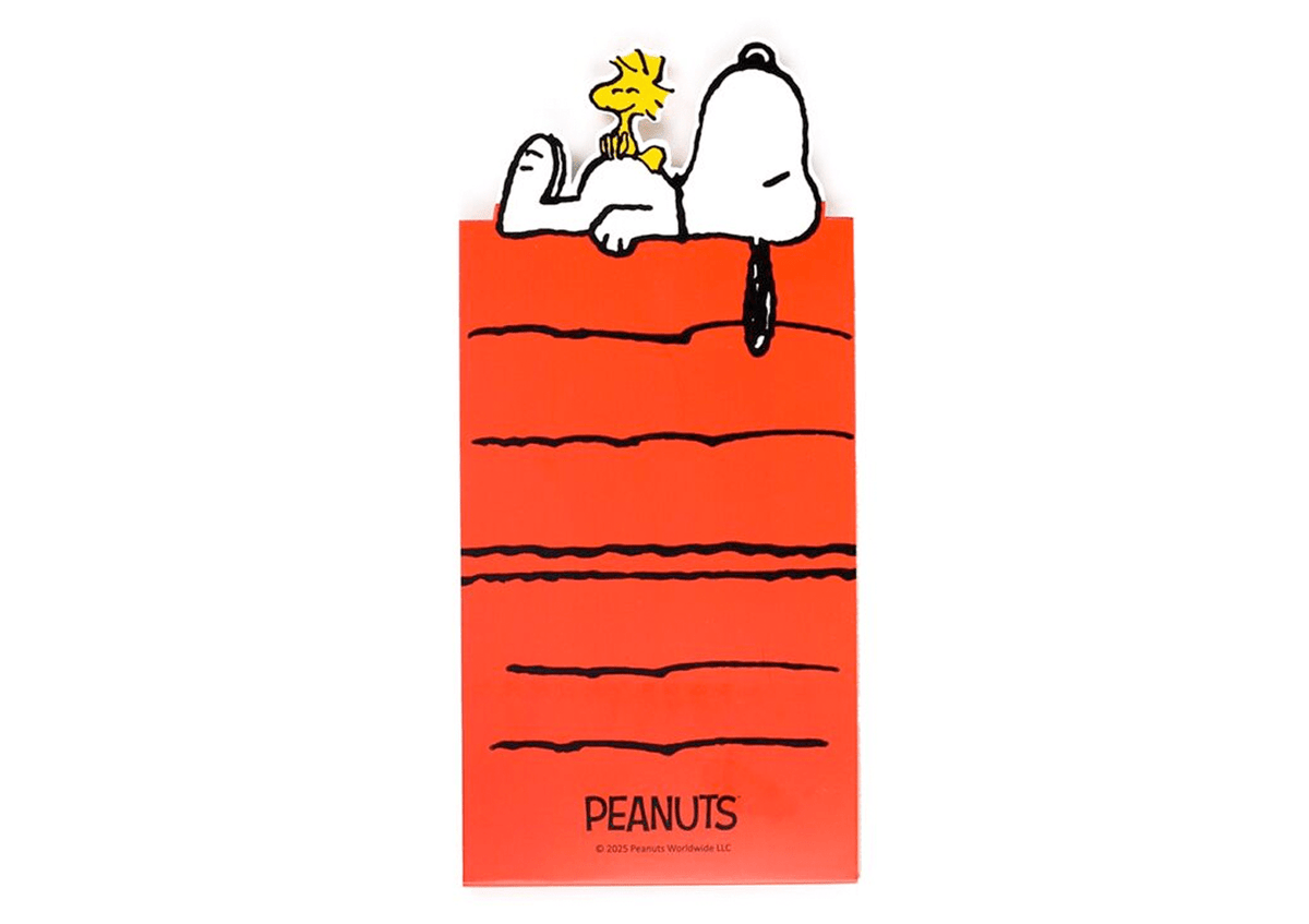 Peanuts Snoopy & Woodstock Flip Open Shaped Memo Pad