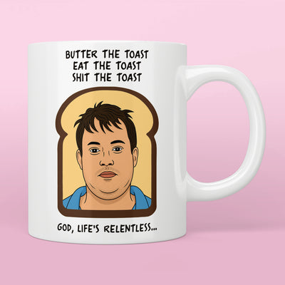 Peep Show Mark “Butter The Toast” Quote Mug