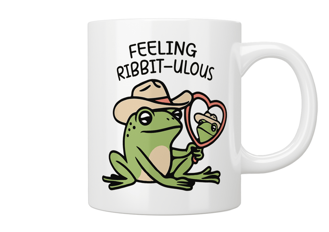 Feeling Ribbit-ulous Frog Mug - Jazzy Giraffe Mug