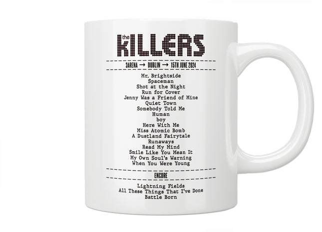 Personalised Concert Setlist Mug