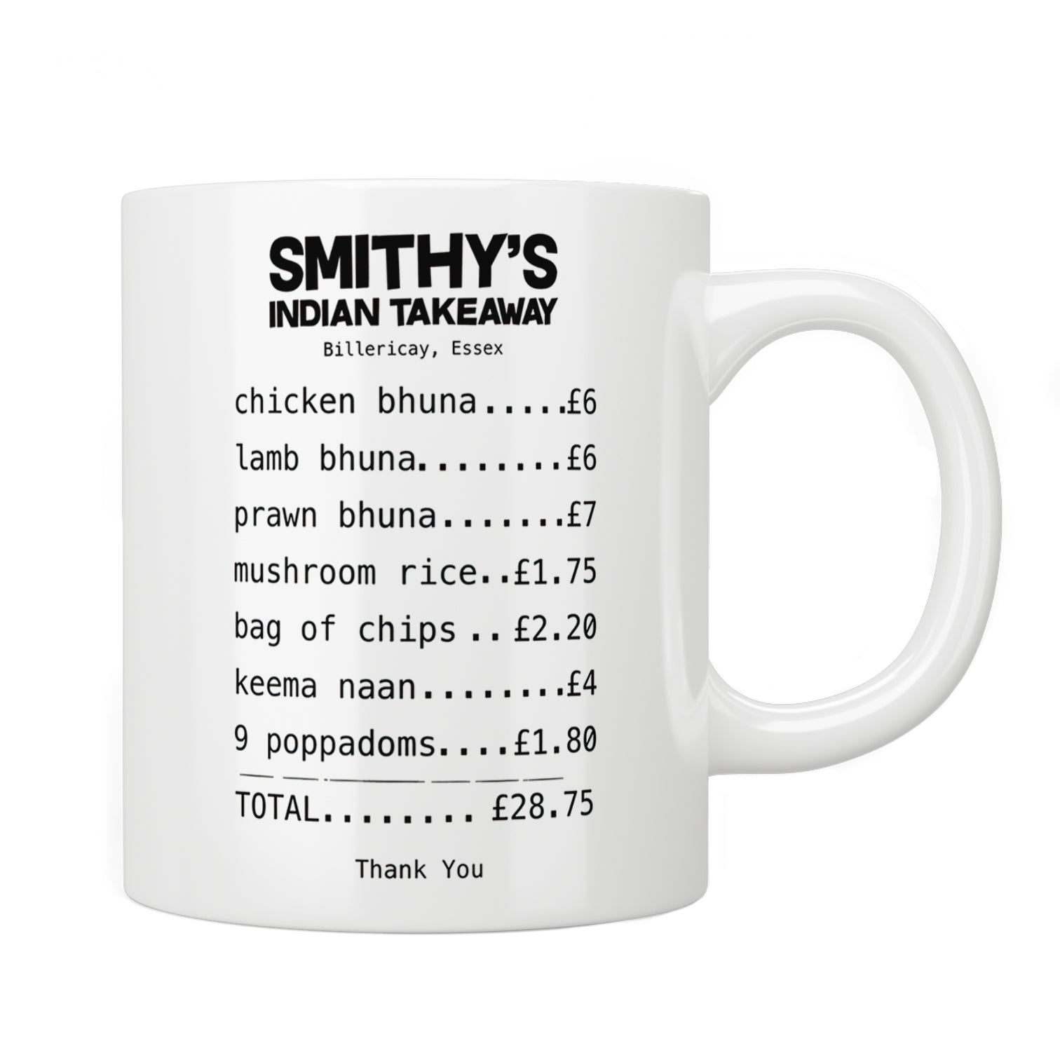 Gavin and Stacey Smithy’s Takeaway Order Mug
