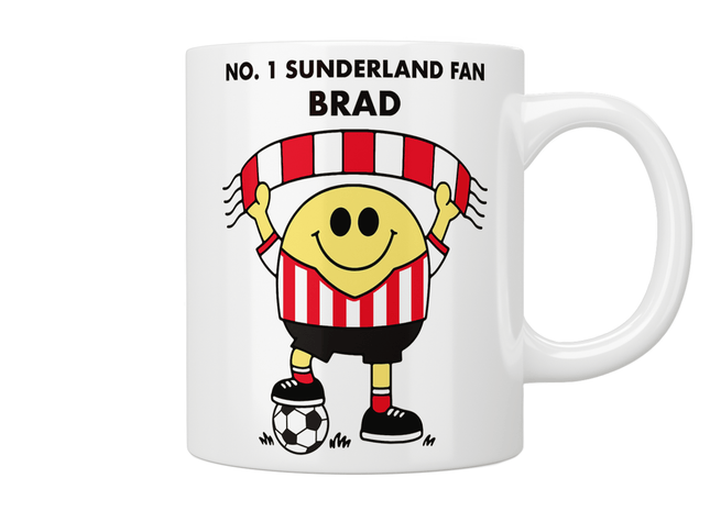 Personalised No. 1 Sunderland Fan Mug