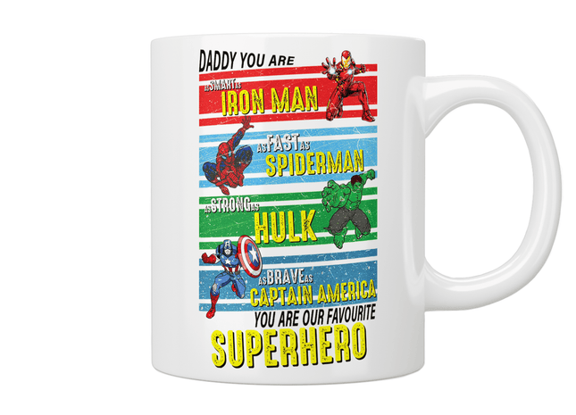 Daddy - you are our favourite superhero mug