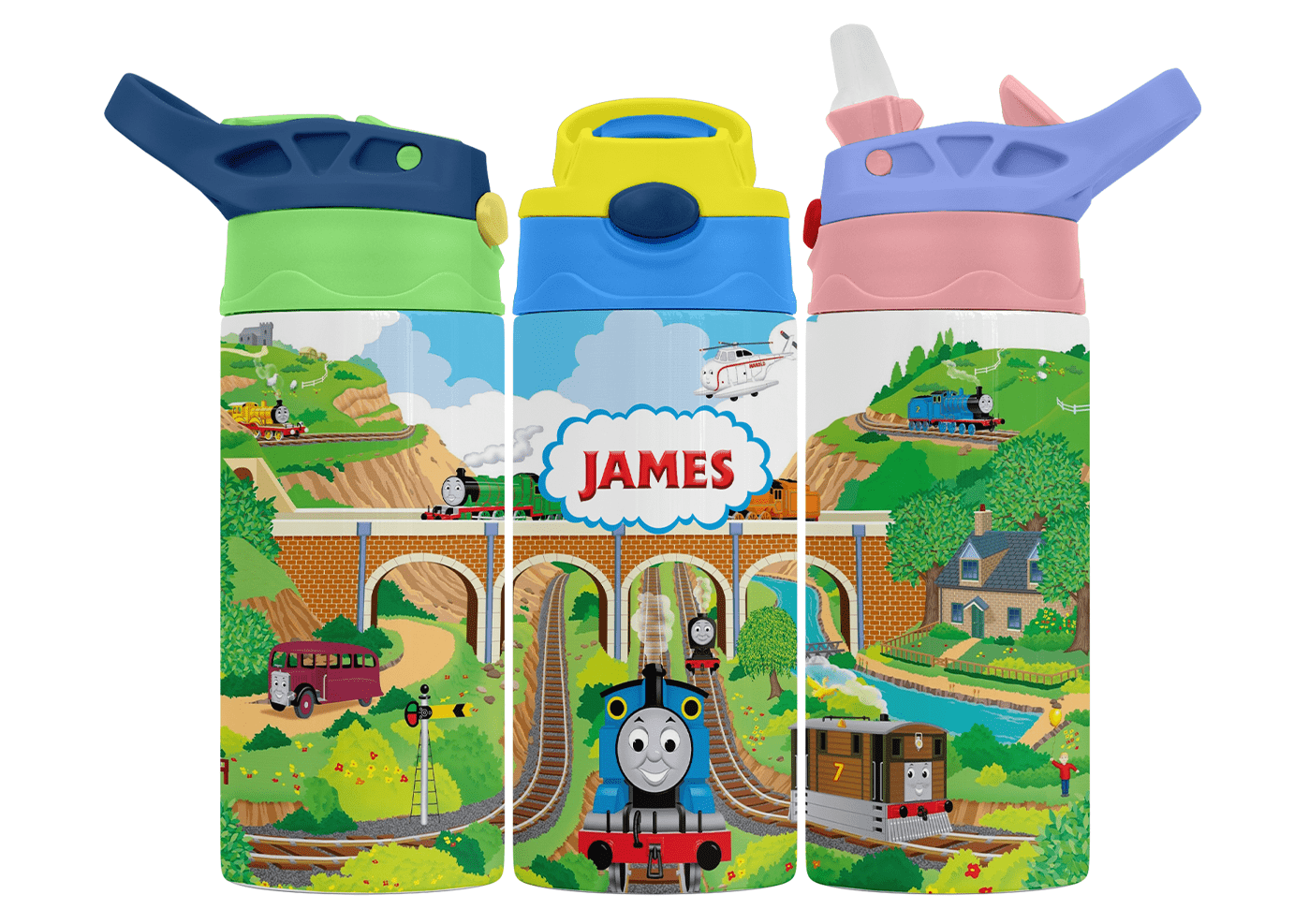Personalised Thomas The Tank Engine & Friends 350ml Bottle