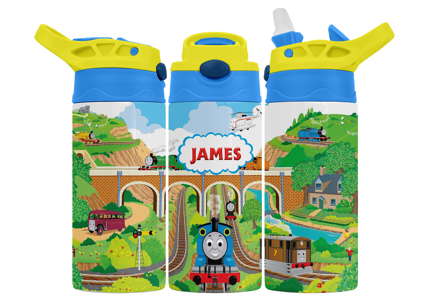 Personalised Thomas The Tank Engine & Friends 350ml Bottle