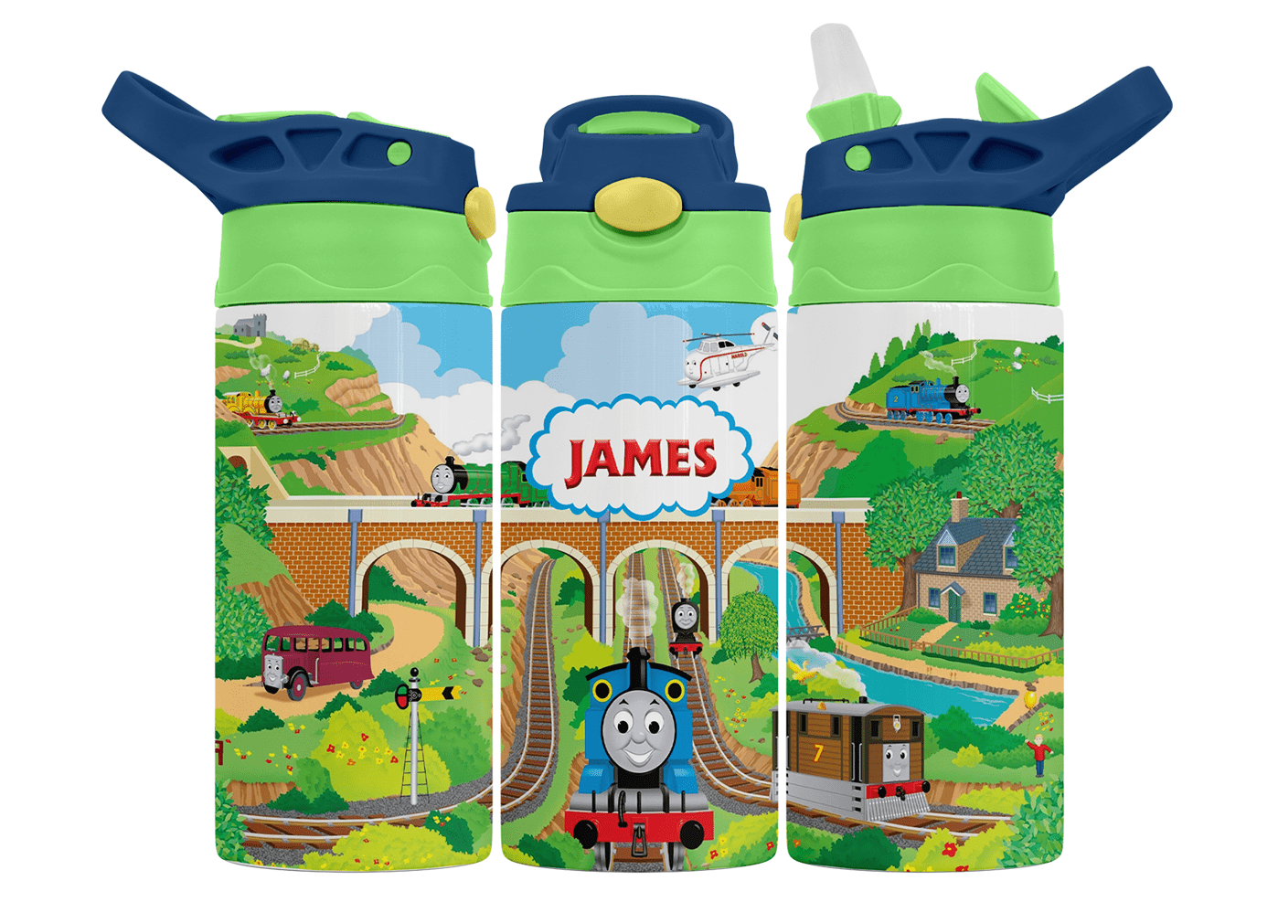 Personalised Thomas The Tank Engine & Friends 350ml Bottle