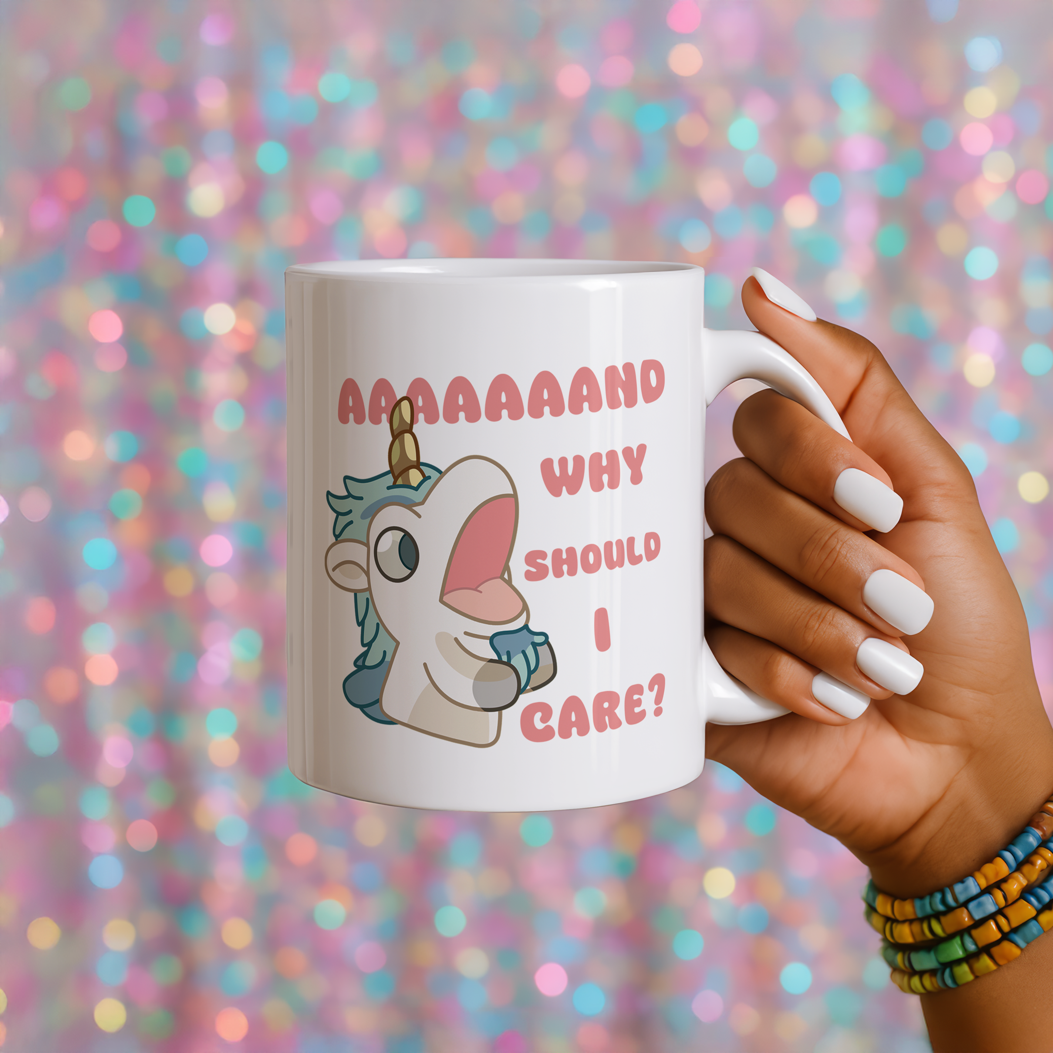 Bluey Unicorse “And Why Should I Care?” Mug