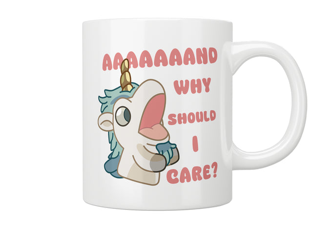 Bluey Unicorse “And Why Should I Care?” Mug